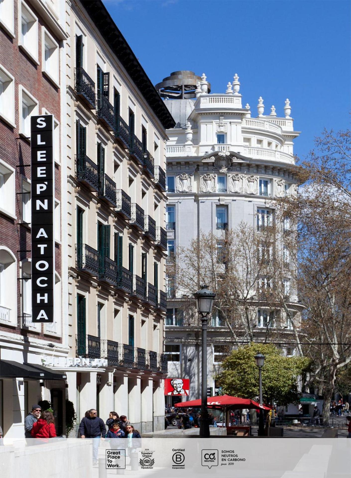 Hotel Sleep'N Atocha - B Corp Certified Madrid Exterior foto